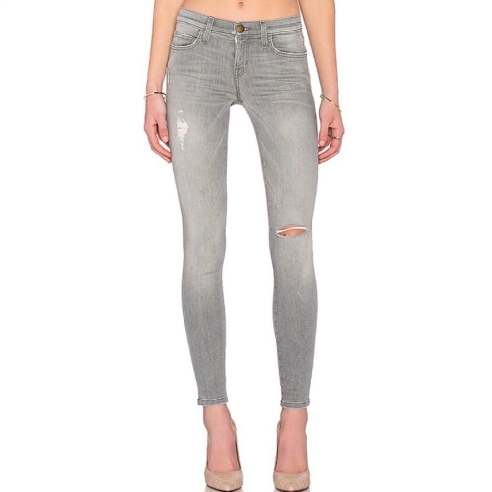Current/Elliott Grey Skinny Jeans